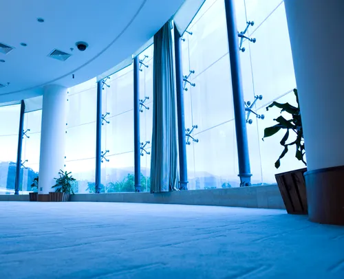 Balcony glass design